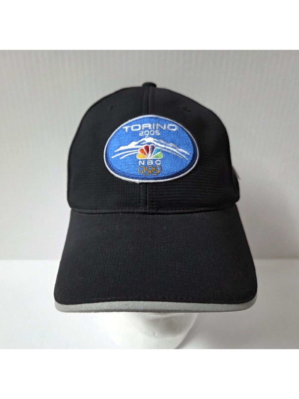 Vintage 2006 Torino Olympics NBC Sports Hat Cap Strapback Black Nike Dri-Fit NEW